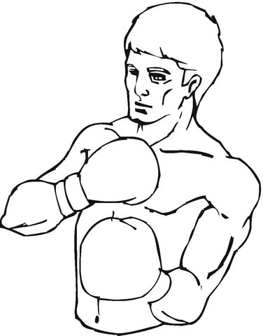 Boxer  Coloring Page